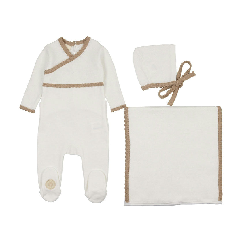Classic Wrap Layette Set Blue Dawn