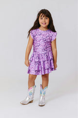 Girls Hi-shine Tiered Skirt