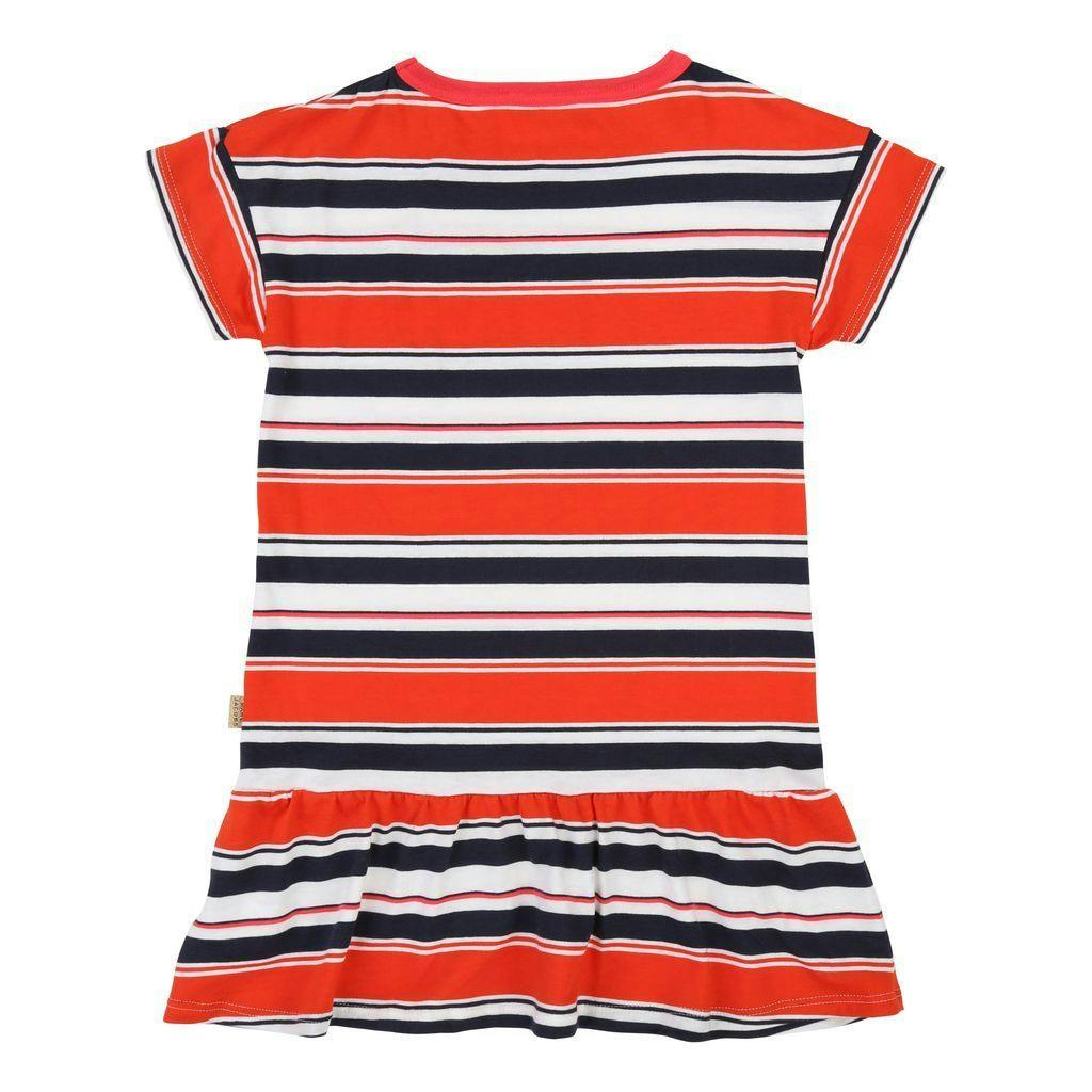 Orange Navy Strapped Dress