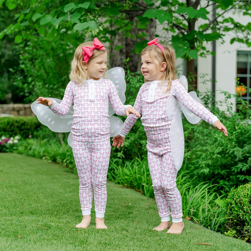 Alden Girls' Pajama Pant Set - Cartie Butterflies