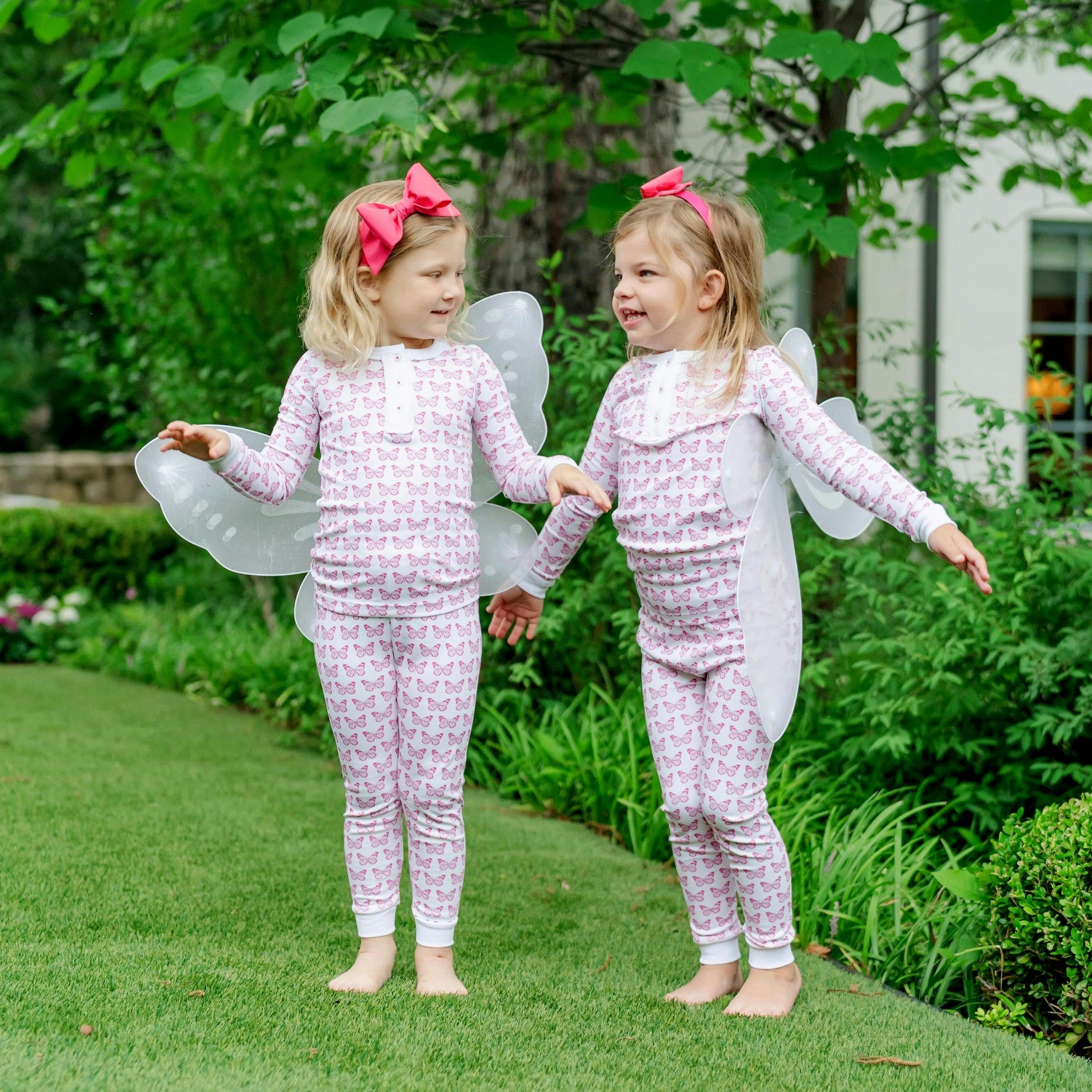 Alden Girls' Pajama Pant Set - Cartie Butterflies