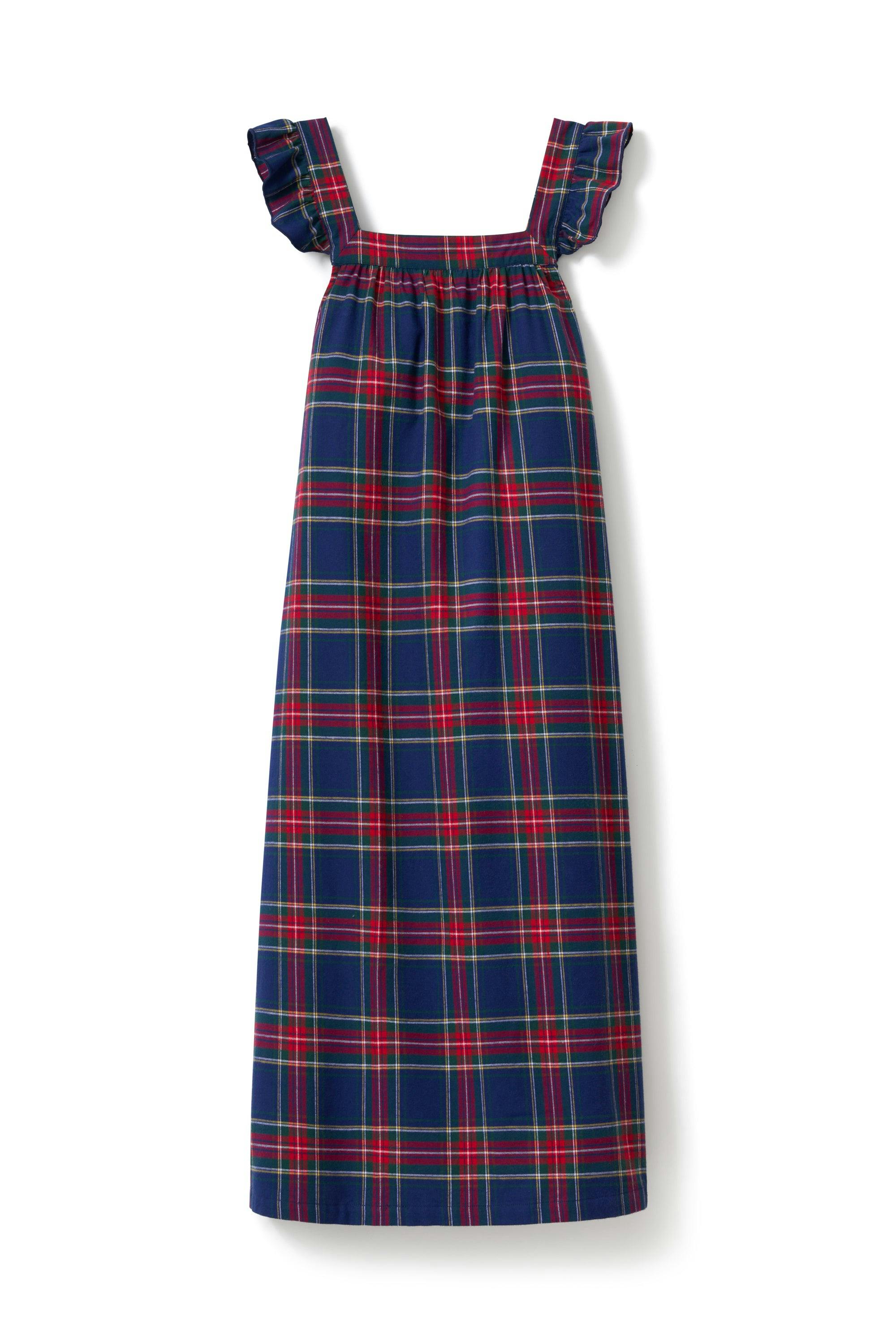 Women's Brushed Twill Clara Nightgown in Windsor Tartan