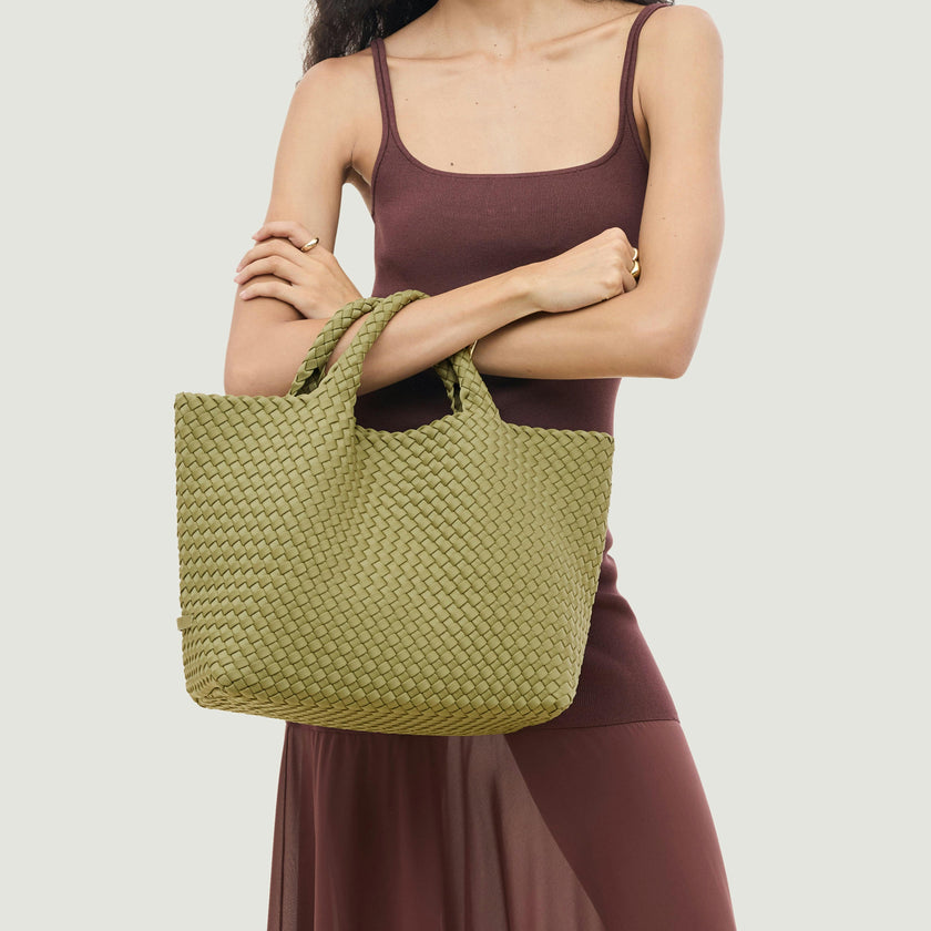 St. Barths Medium Tote | Bottle Green