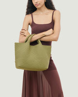 St. Barths Medium Tote | Bottle Green