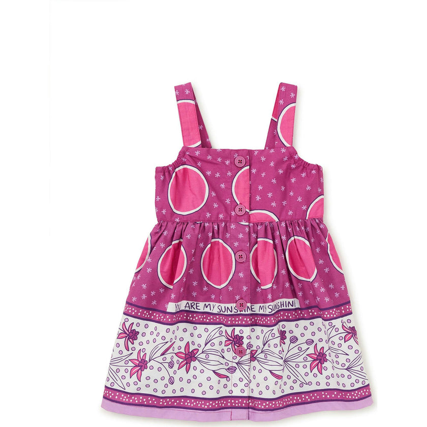 Sleeveless Button Front Dress, Pink