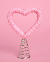 Love & Pearls Treetopper - pink heart treetopper