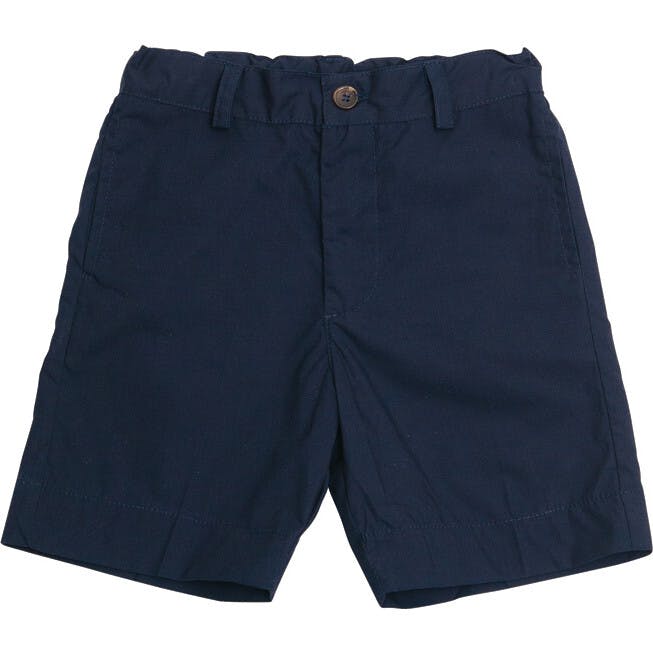 Alex Flat Front Shorts, Navy