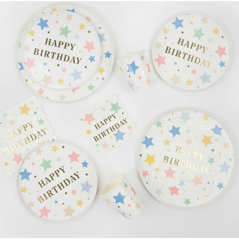 Happy Birthday Stars Cups