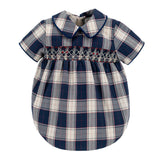 Angelo Boy Bubble - Navy Tartan