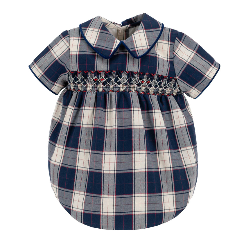 Angelo Boy Bubble - Navy Tartan