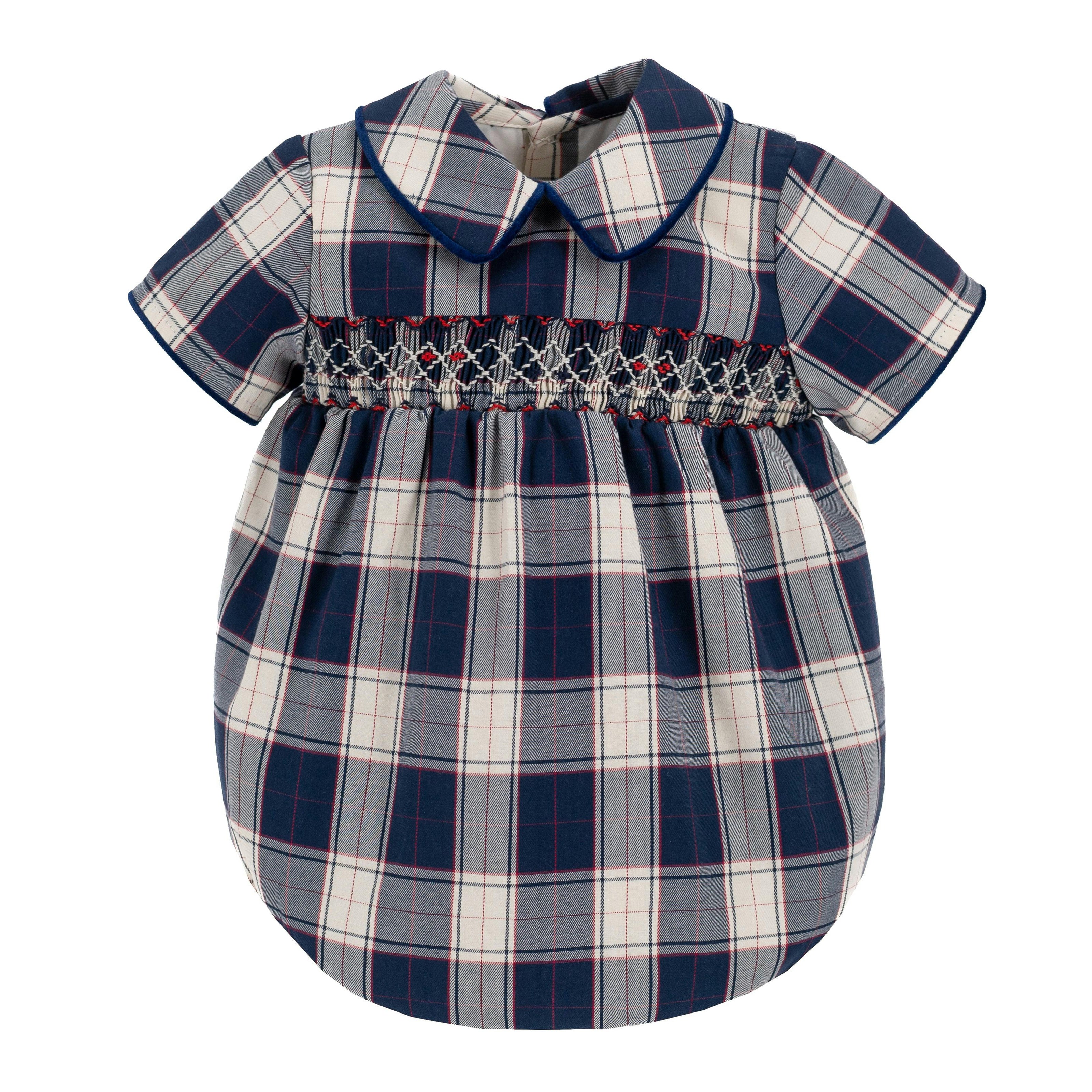 Angelo Boy Bubble - Navy Tartan
