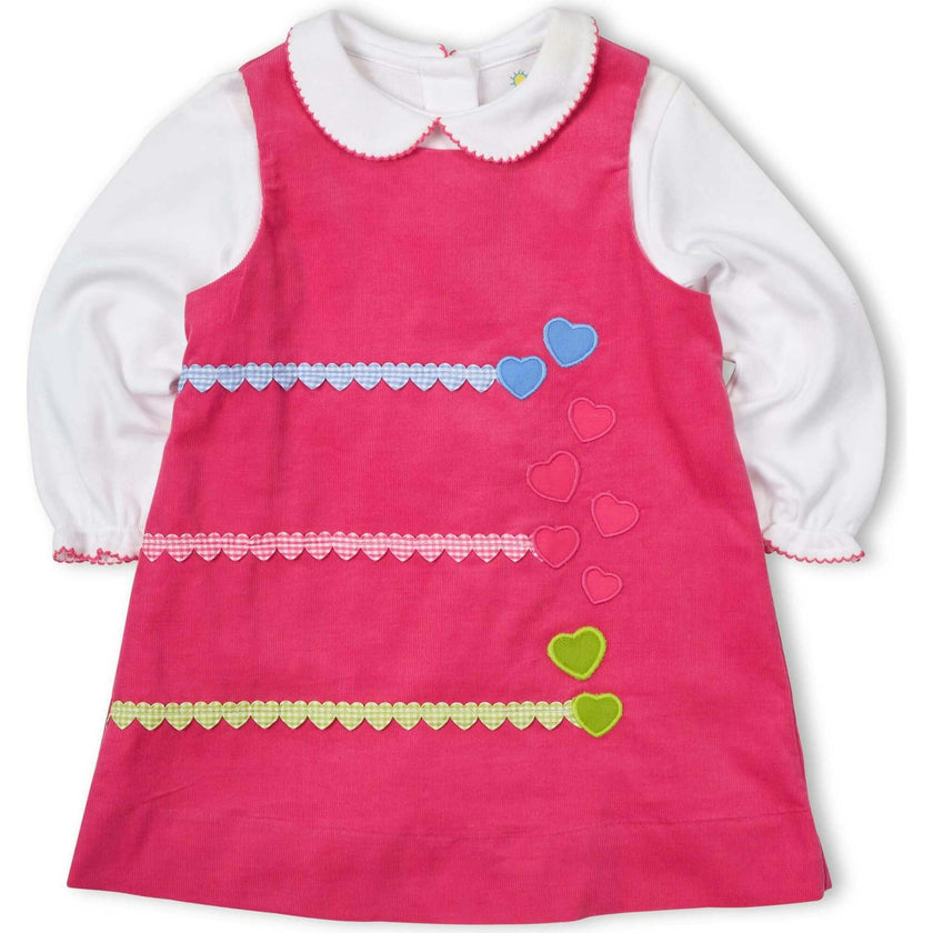 Corduroy Jumper With Hearts