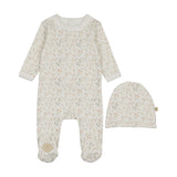 Botanical Girls Footie & Hat Set