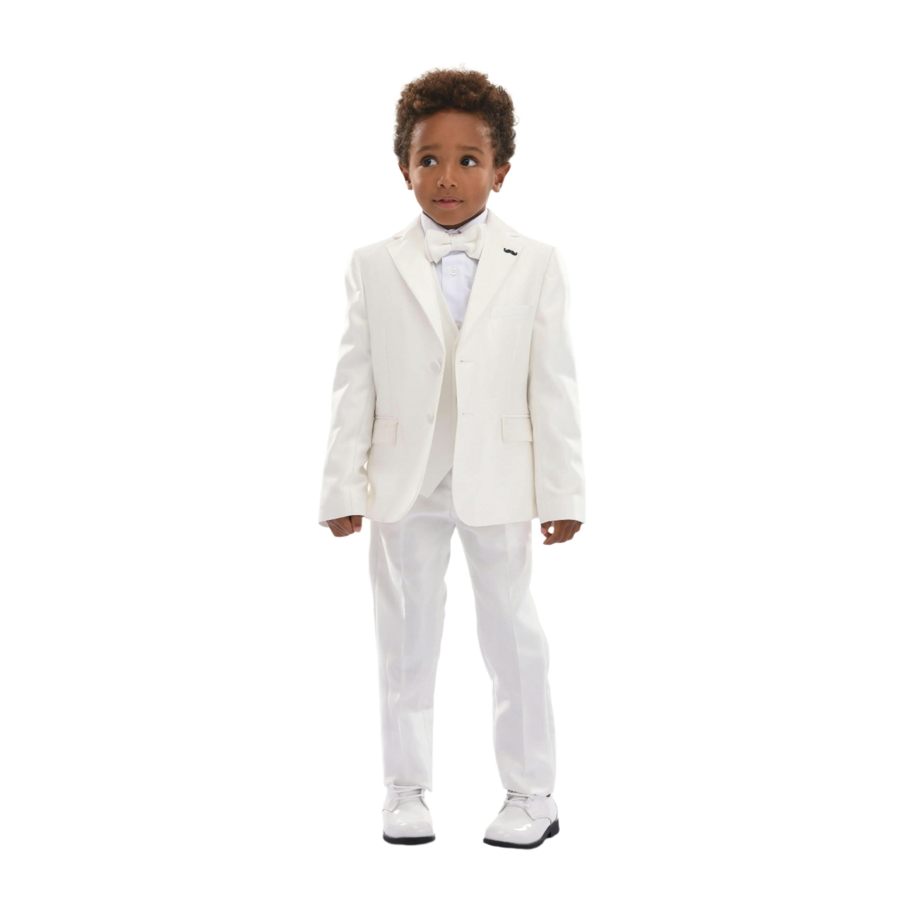 Cream 5pc Peak Lapel Tuxedo