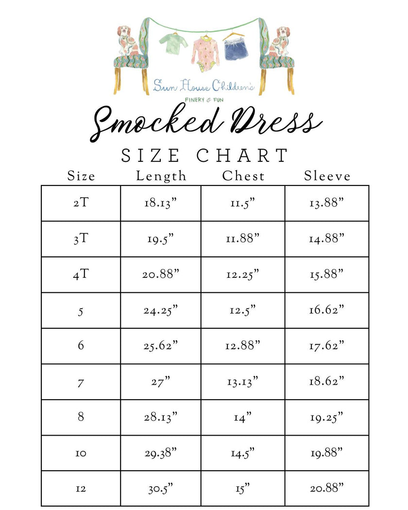Smocked Dress in Louisa Flower