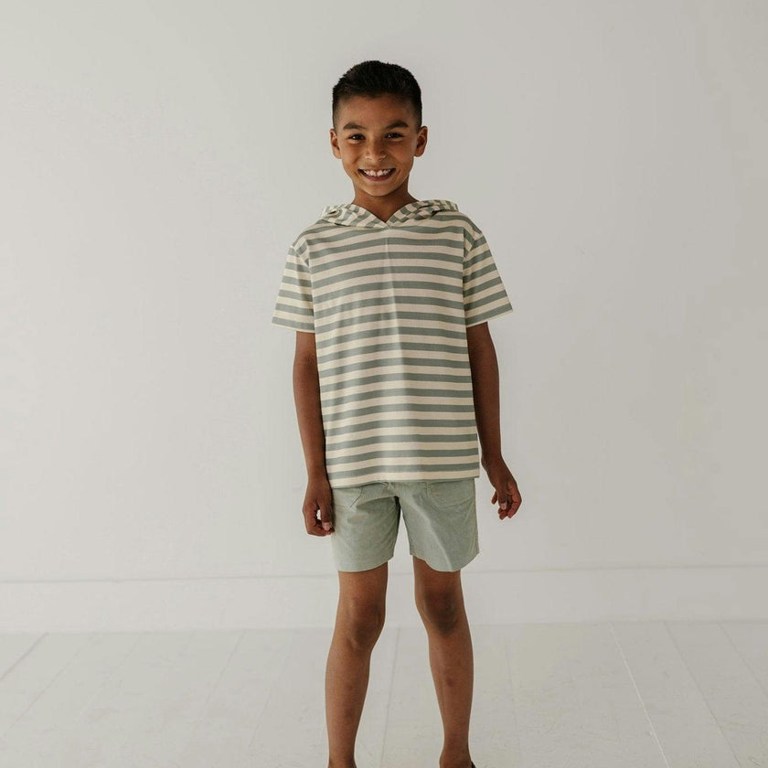 Short Sleeve Hoodie Pullover