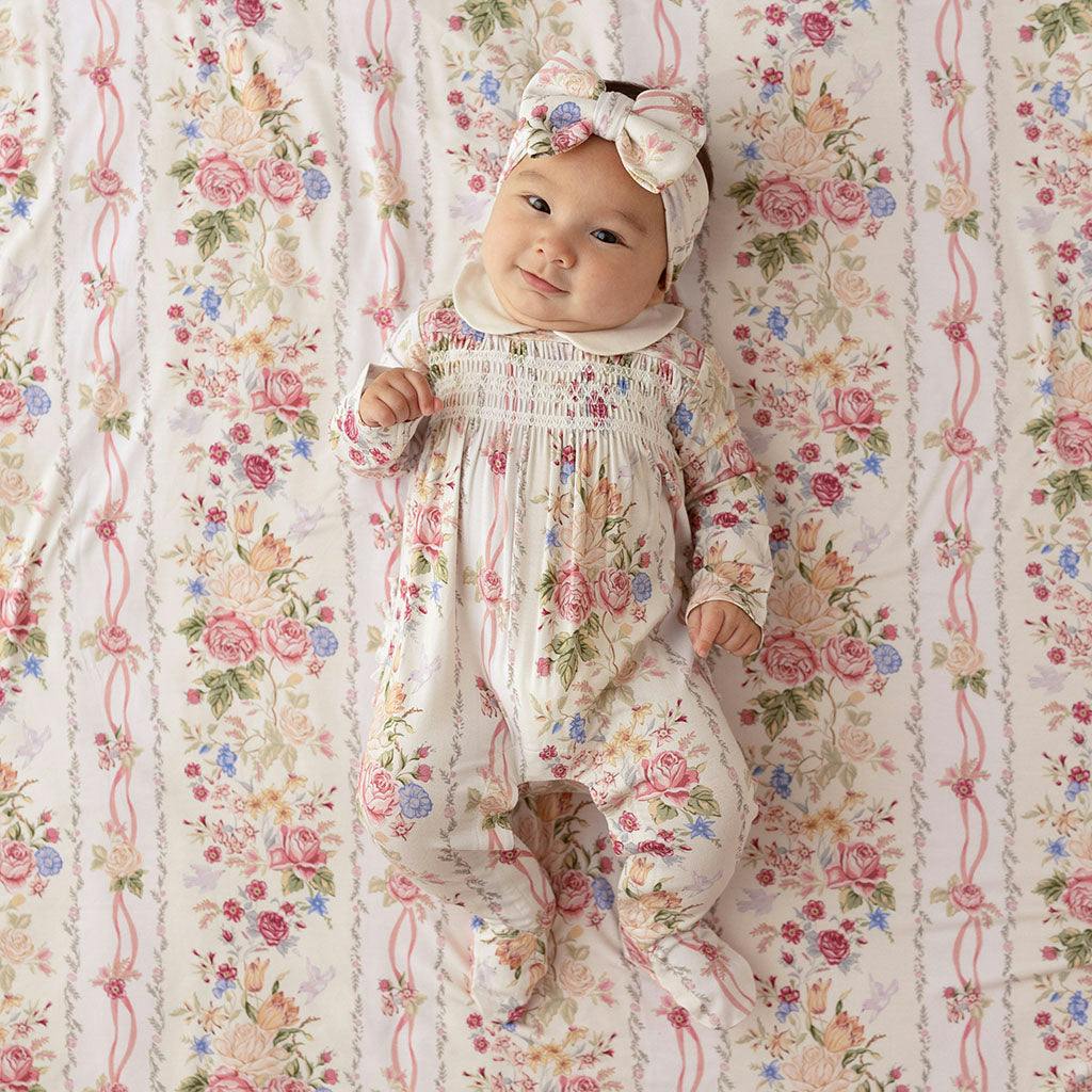 Janey Footie Smocked Ruffled One Piece