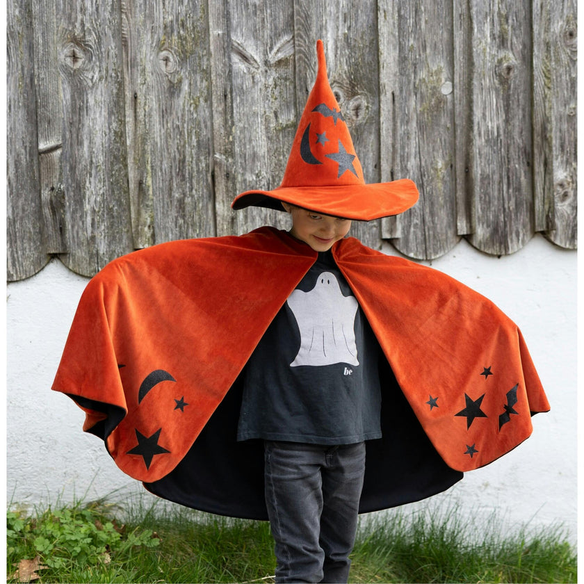 Autumn Embers Wizard Cape and Hat