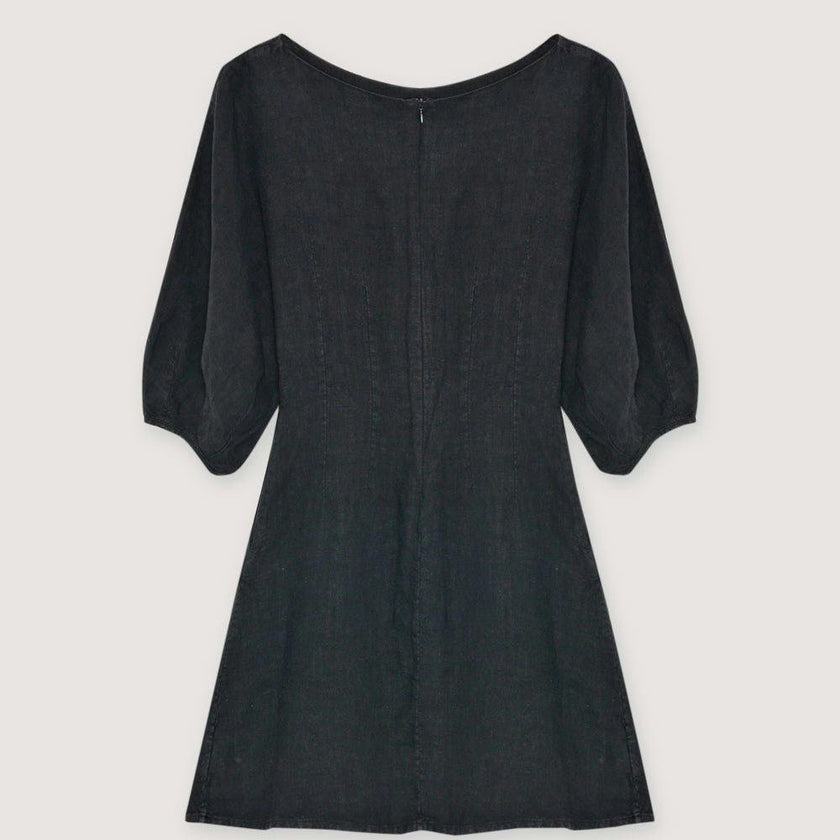 Galium Woman Short Dress Midnight Black