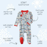 SCOUT Sleep & Play Baby Boys Pajamas
