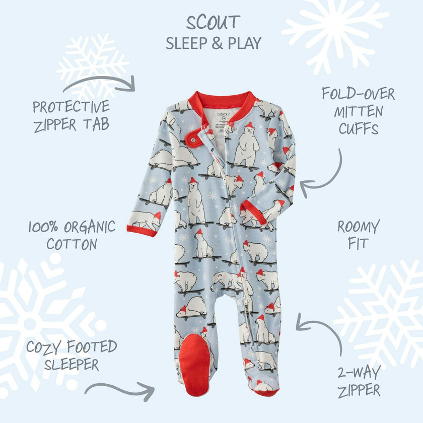 SCOUT Sleep & Play Baby Boys Pajamas