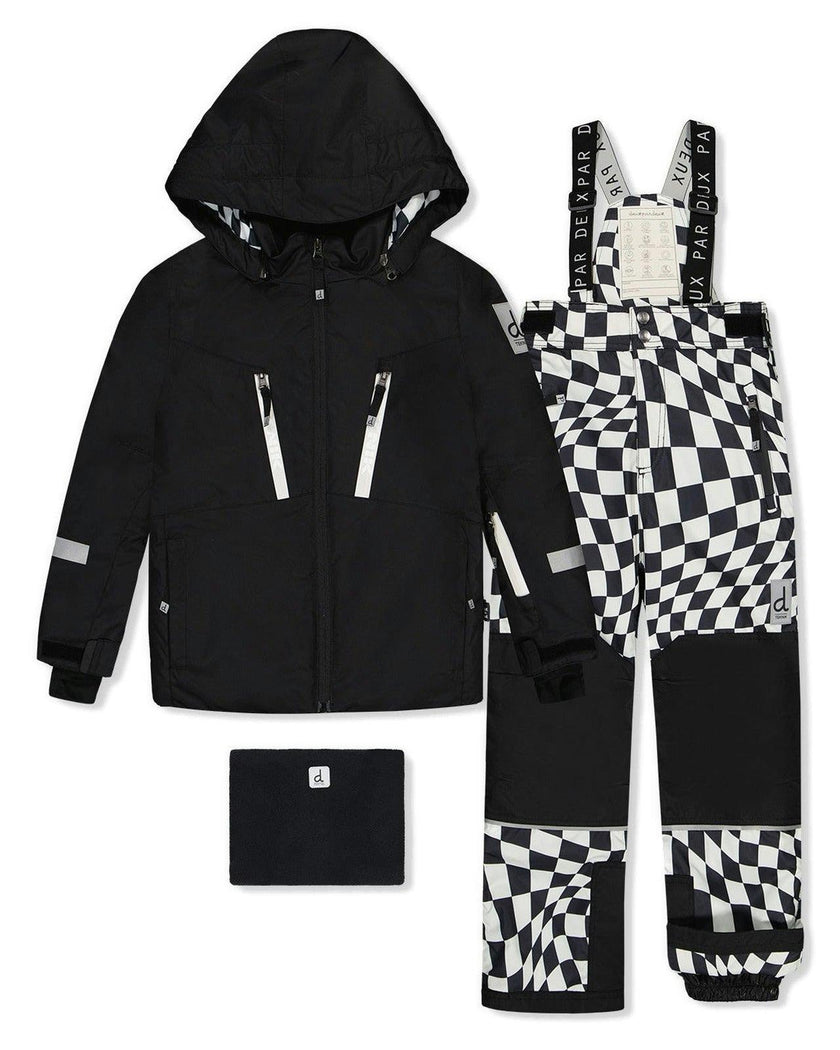 Two Piece Teknik Snowsuit Black And White