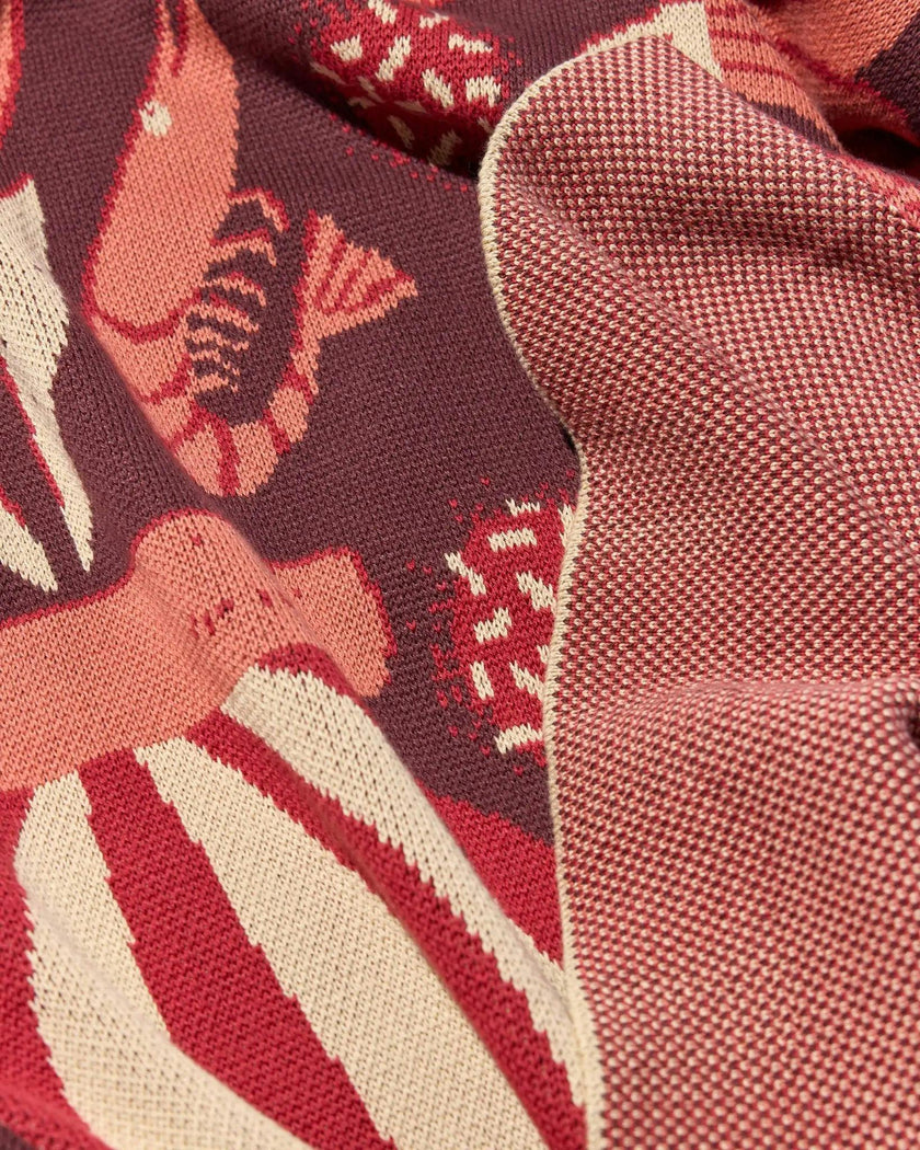 Le Bouquet Knit Blanket