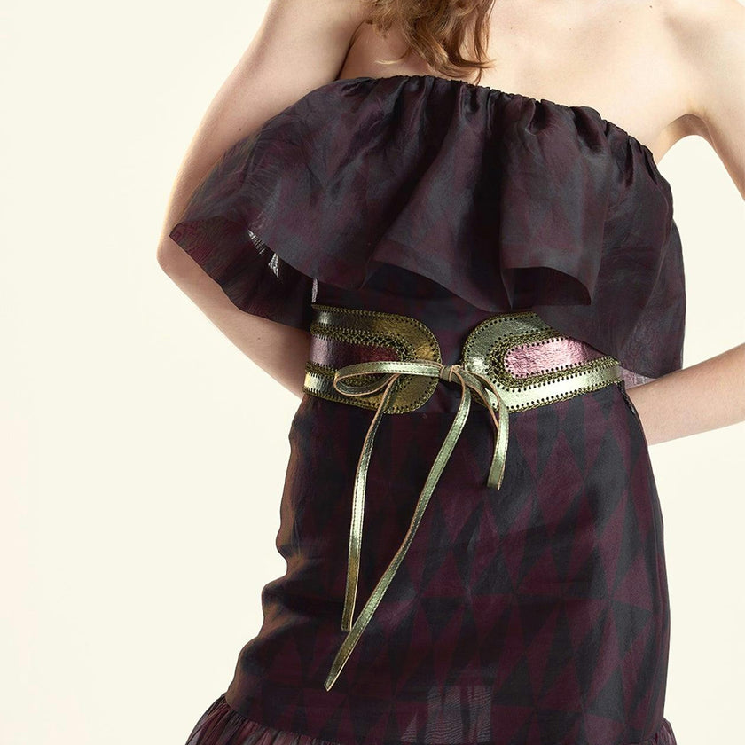 Eugenia Organza Flounce Top