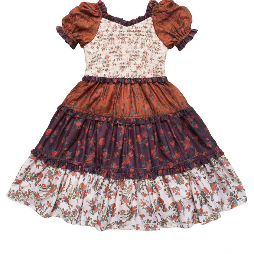 Mini Emily Dress in Fall Floral