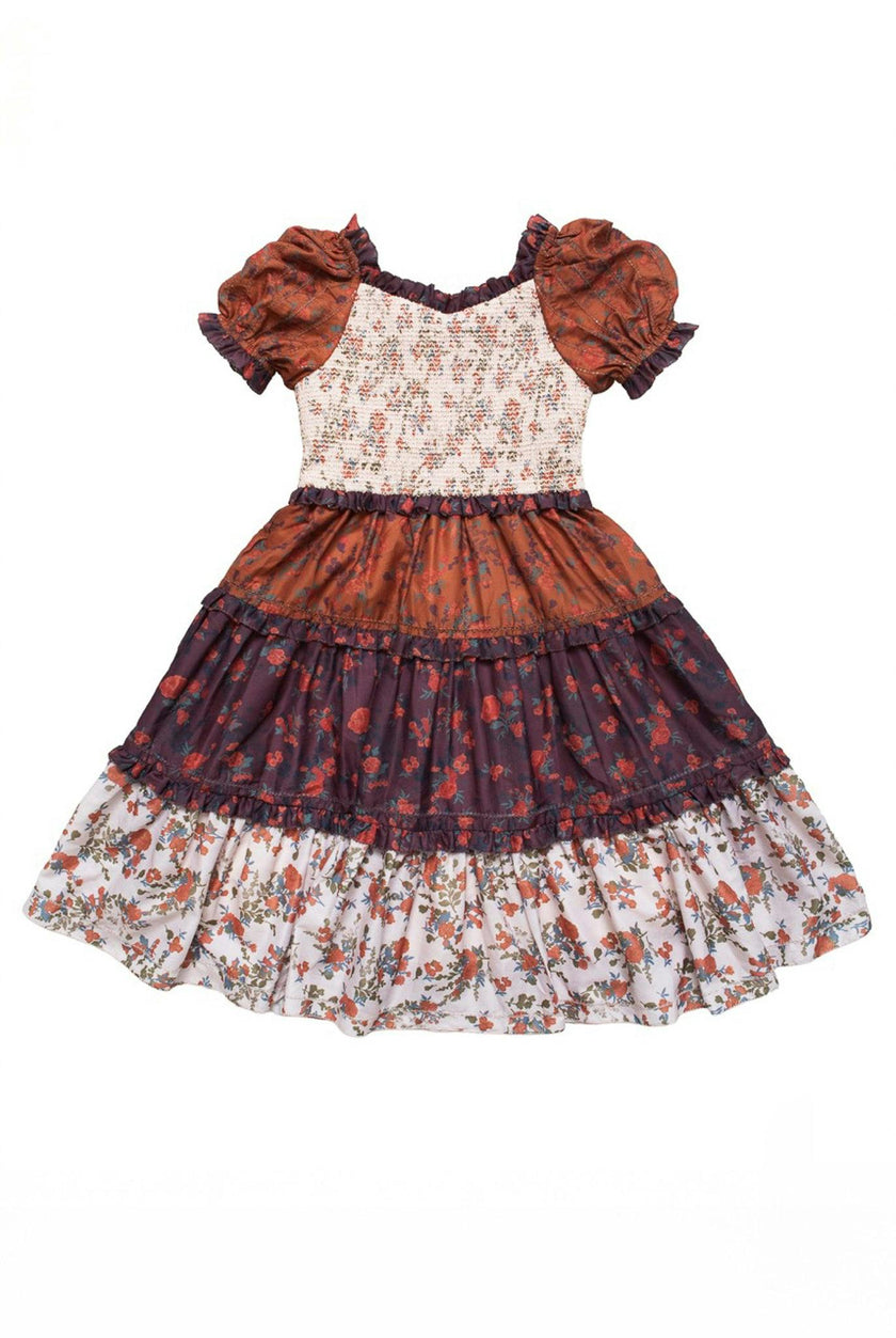 Mini Emily Dress in Fall Floral