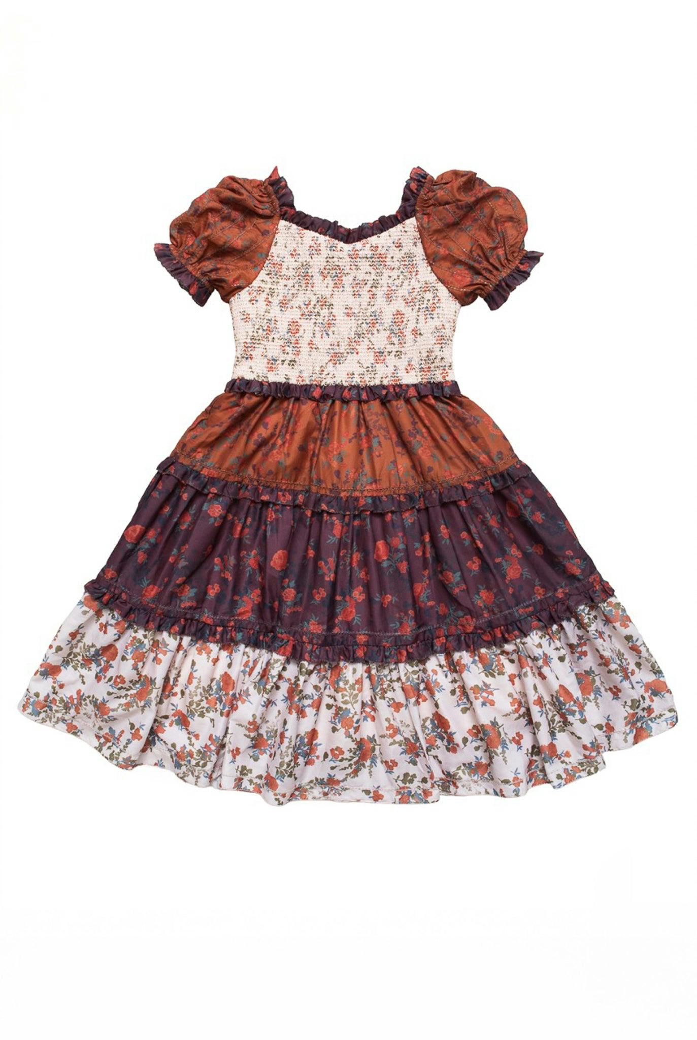 Mini Emily Dress in Fall Floral