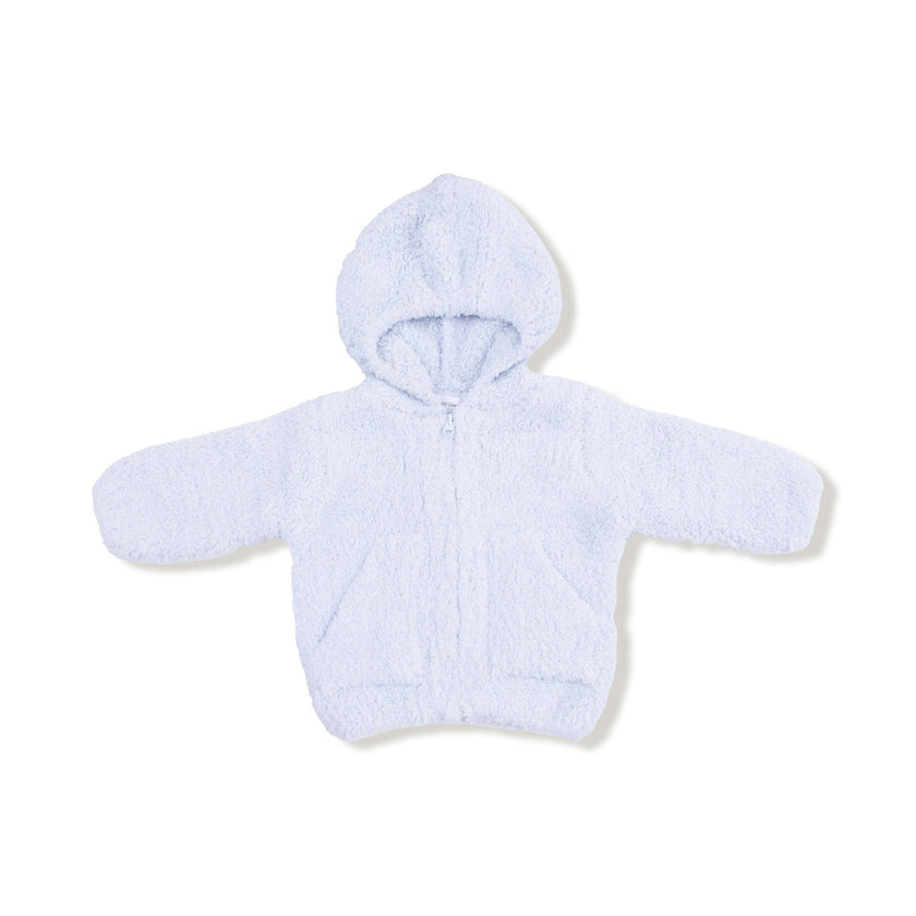 Chenille - Light Blue Hooded Jacket