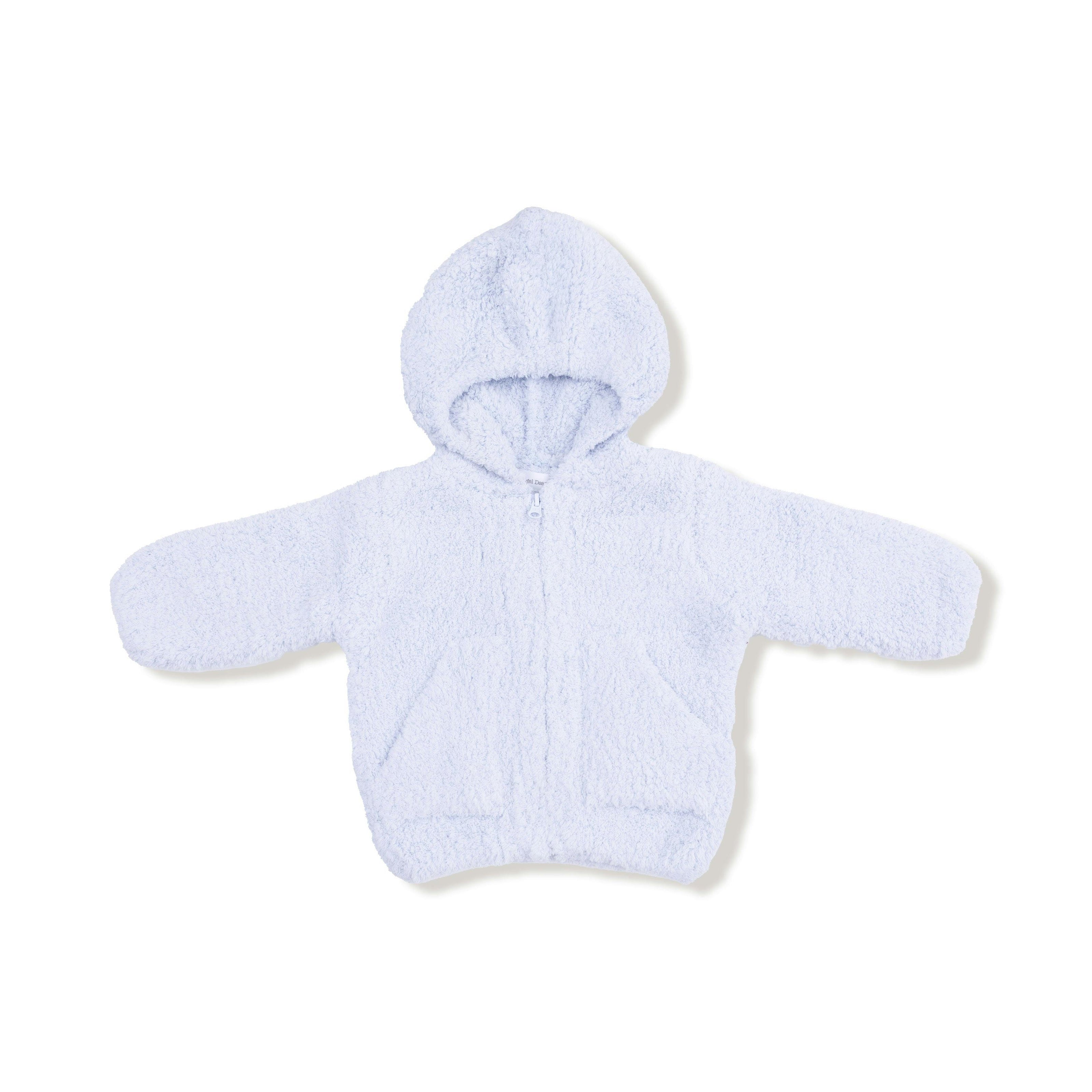 Chenille - Light Blue Hooded Jacket