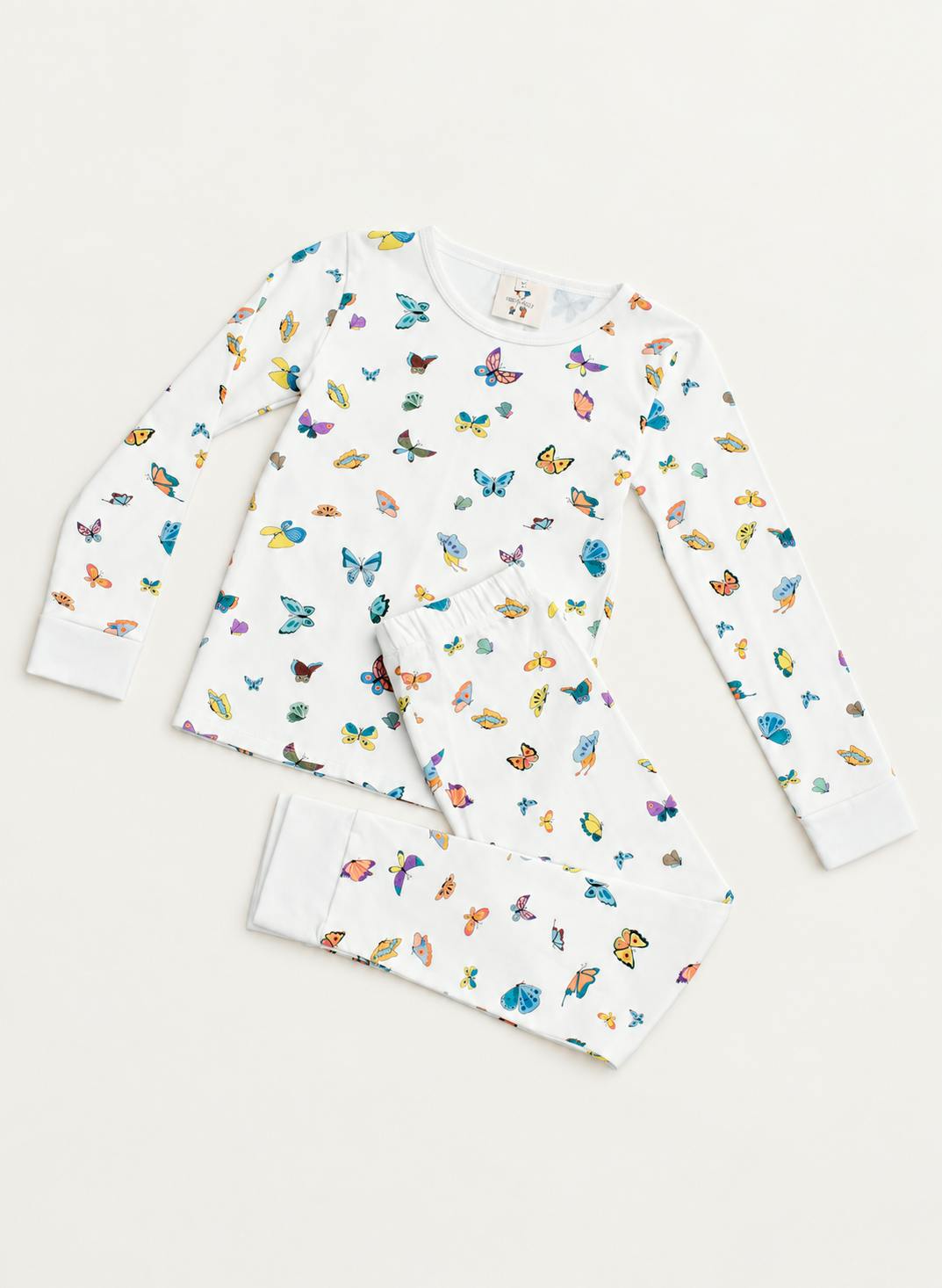 Children's Two Piece Organic Pajamas - Madame Butterfly