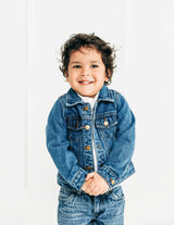 Custom Embroidered Washed Denim Jacket