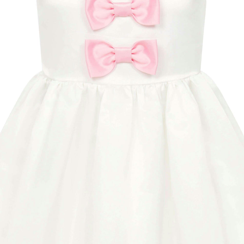 Joy Satin Bows Occasion Party Dress
