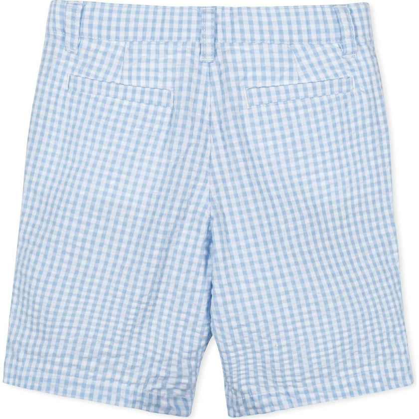 Organic Seersucker Short, Blue