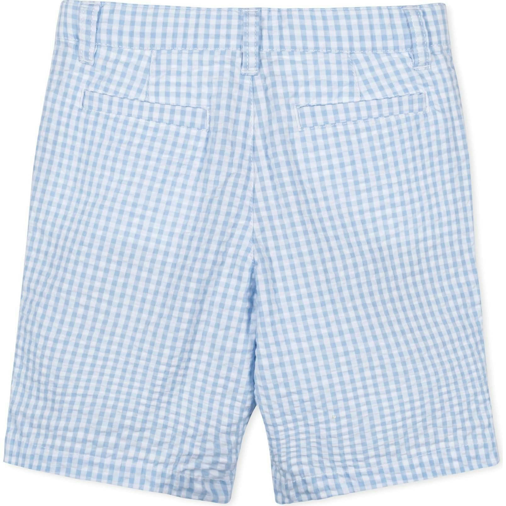Organic Seersucker Short, Blue