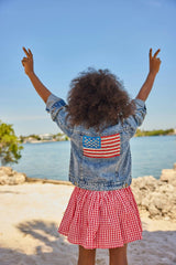 American Flag Denim Jacket