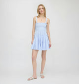 The Ribbon Charlotte Nap Dress - Blue/White Stripe