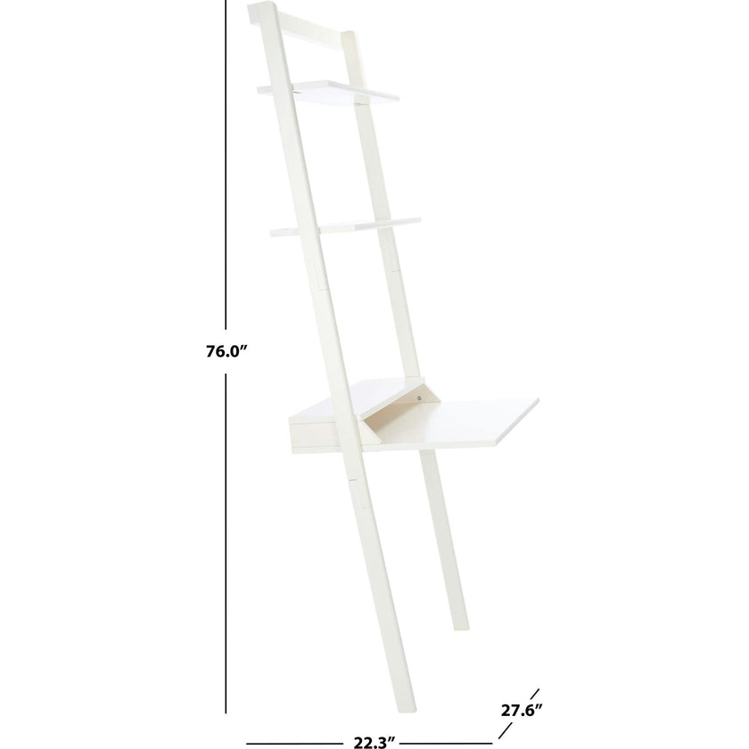 Pamella 2 Shelf Leaning Desk