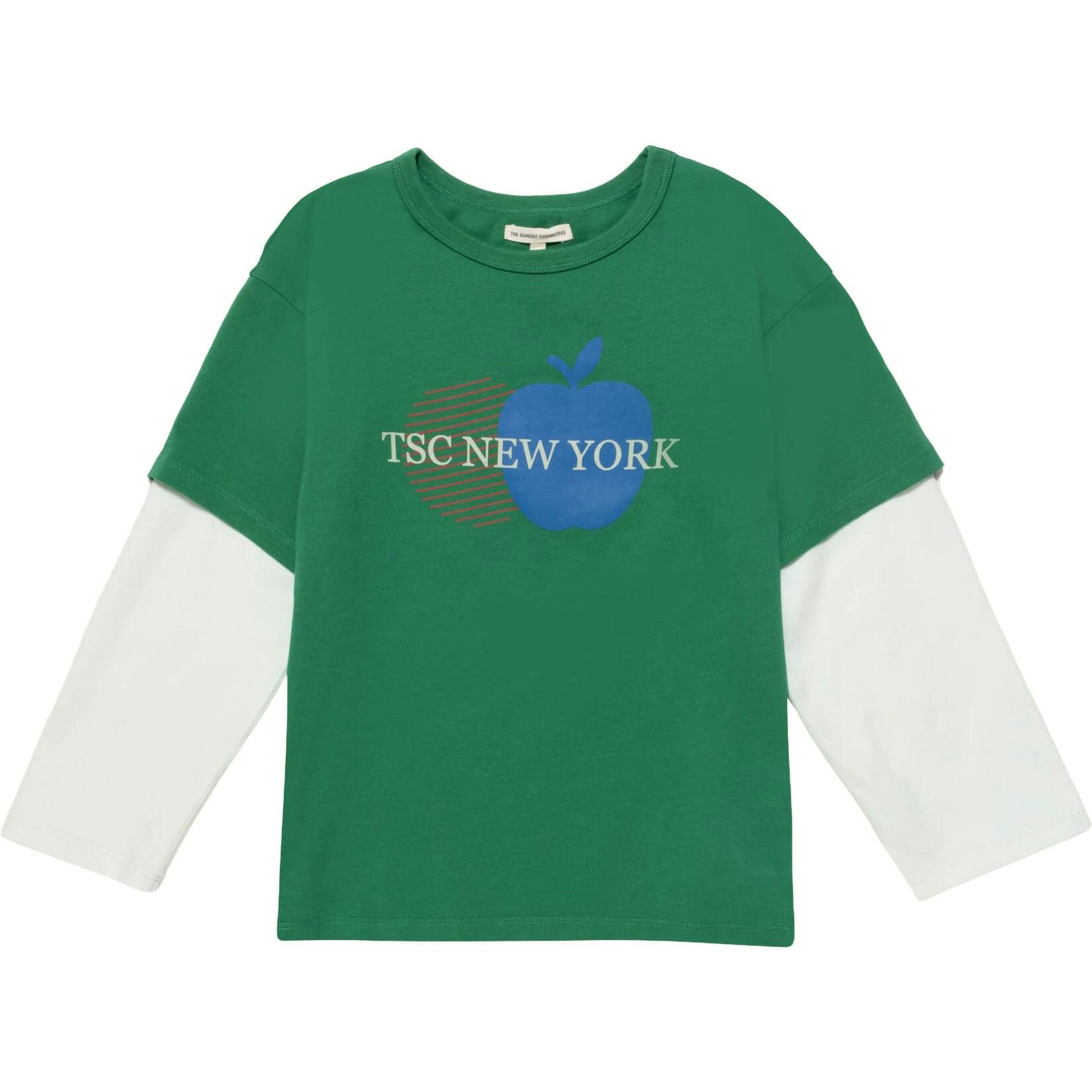 Organic Skater Tee in Tenor Green