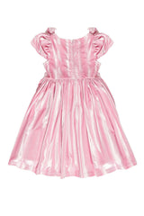 Mini Tiara Dress in Pink Velvet