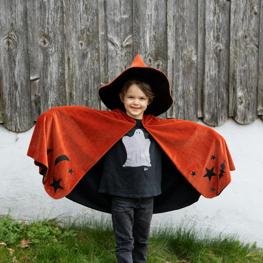 Autumn Embers Wizard Cape and Hat