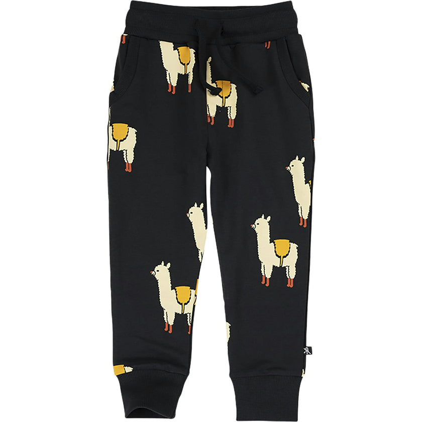 Graphic Print Elastic Waistband Drawstring Pockets Sweatpants