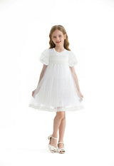 White Lace Lined Bailey Dress