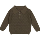Textured Triangle Classic Collared Relaxed Fit Sweater