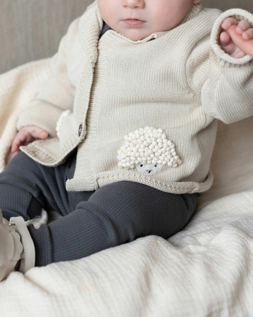 Dieck Cardigan | Lammies | White Sand