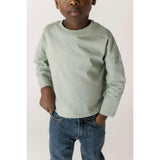 Garment Dye Dropped Shoulder Long Sleeve - Sea