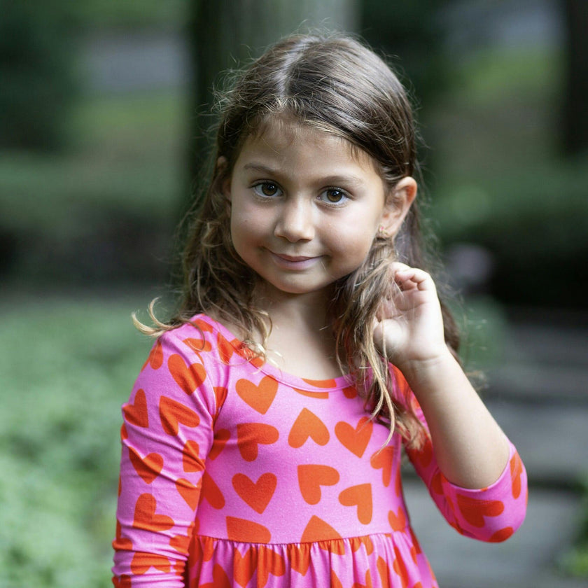 Twirly Dress in Hearts